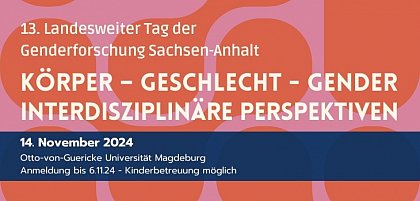 13. Landesweiter Tag der Genderforschung